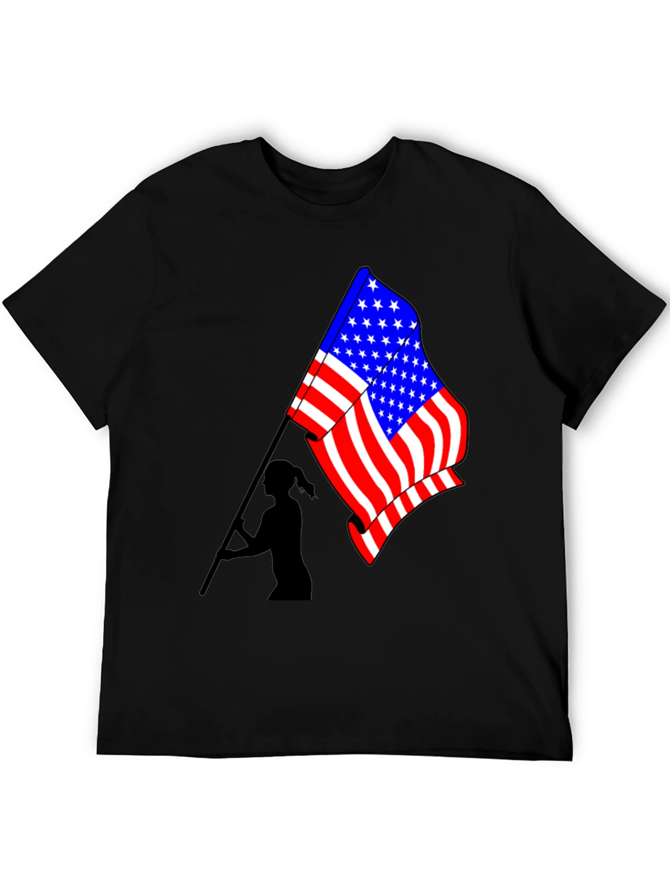 USA Flag Graphic T-Shirt - Patriotic Style