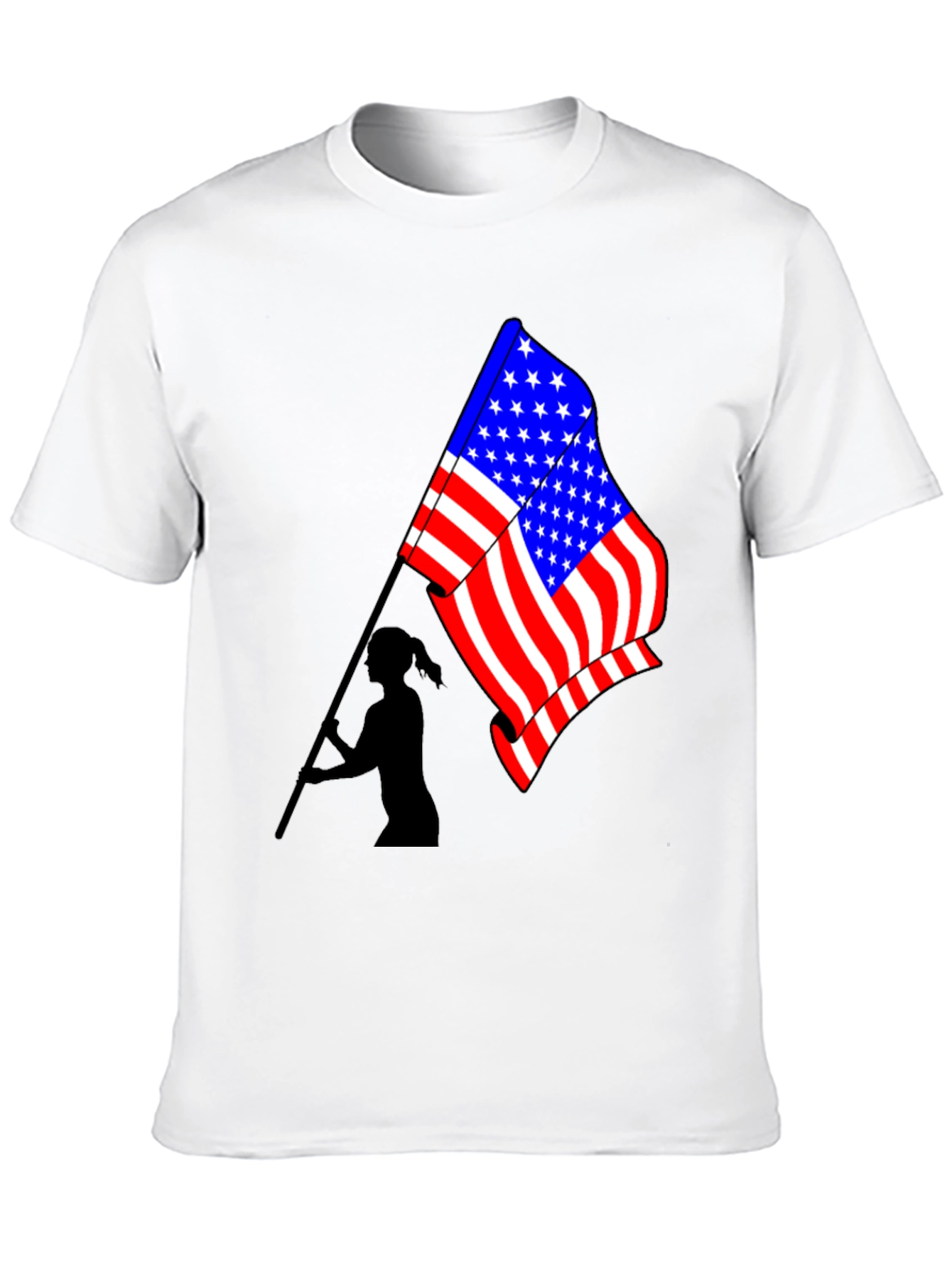 USA Flag Graphic T-Shirt - Patriotic Style