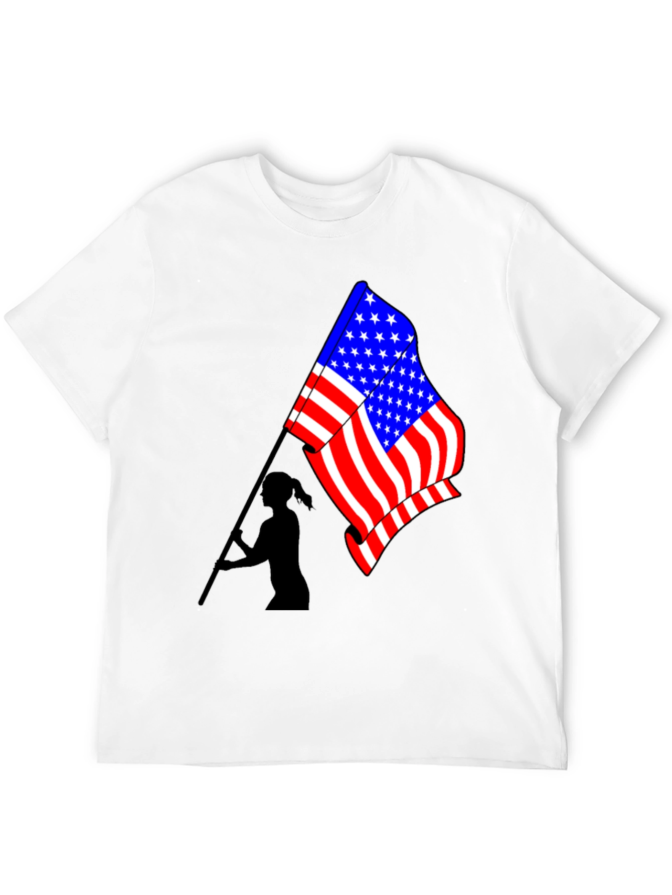 USA Flag Graphic T-Shirt - Patriotic Style