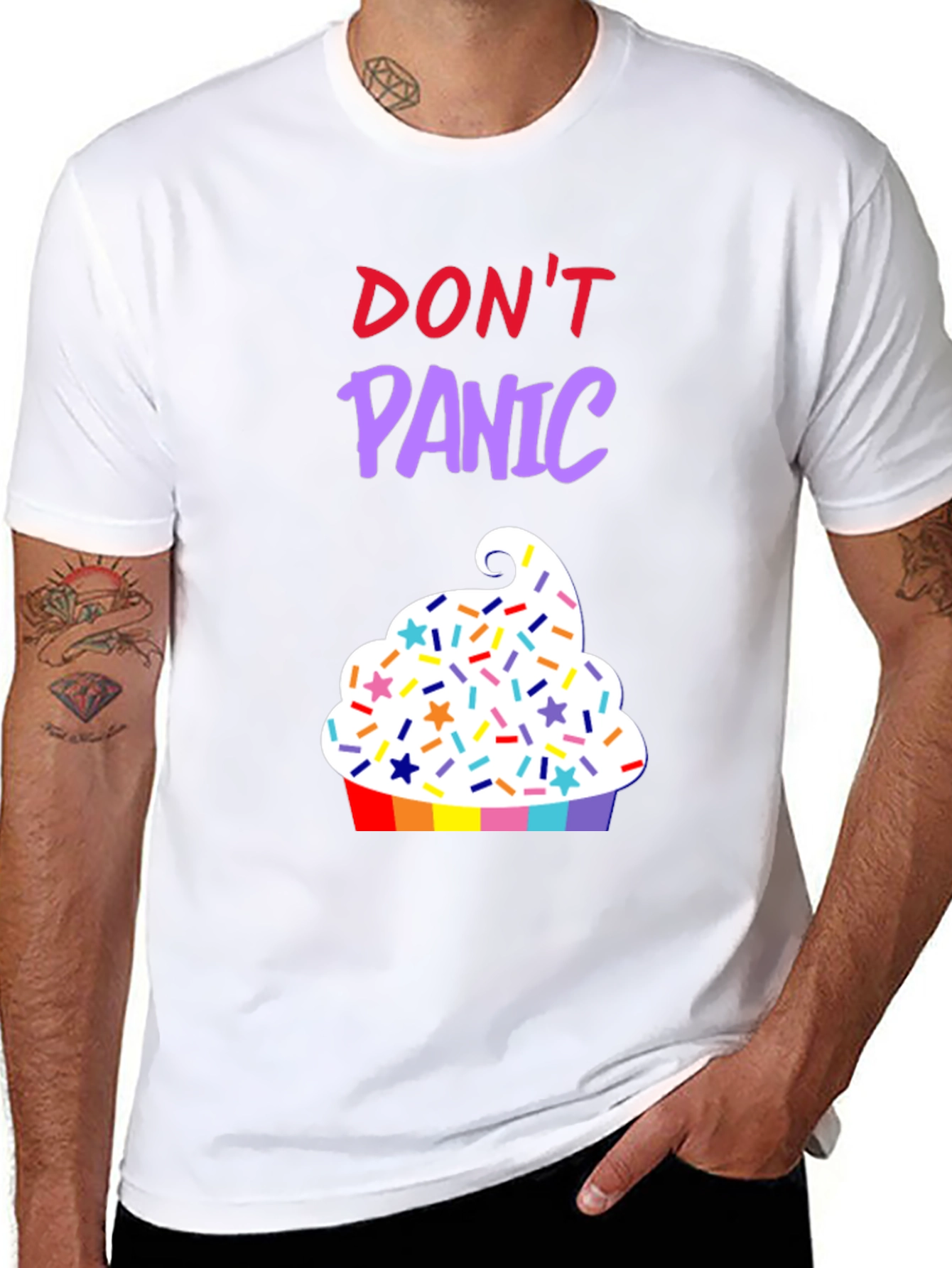 Dont Panic Cupcake T-Shirt