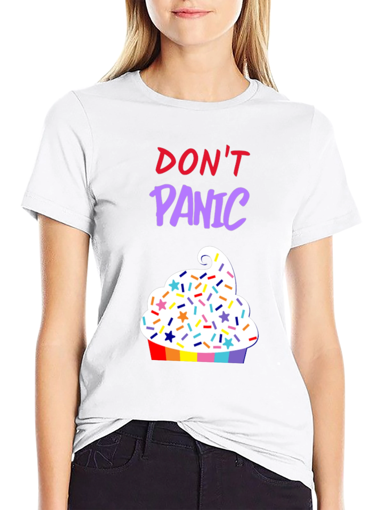 Dont Panic Cupcake T-Shirt