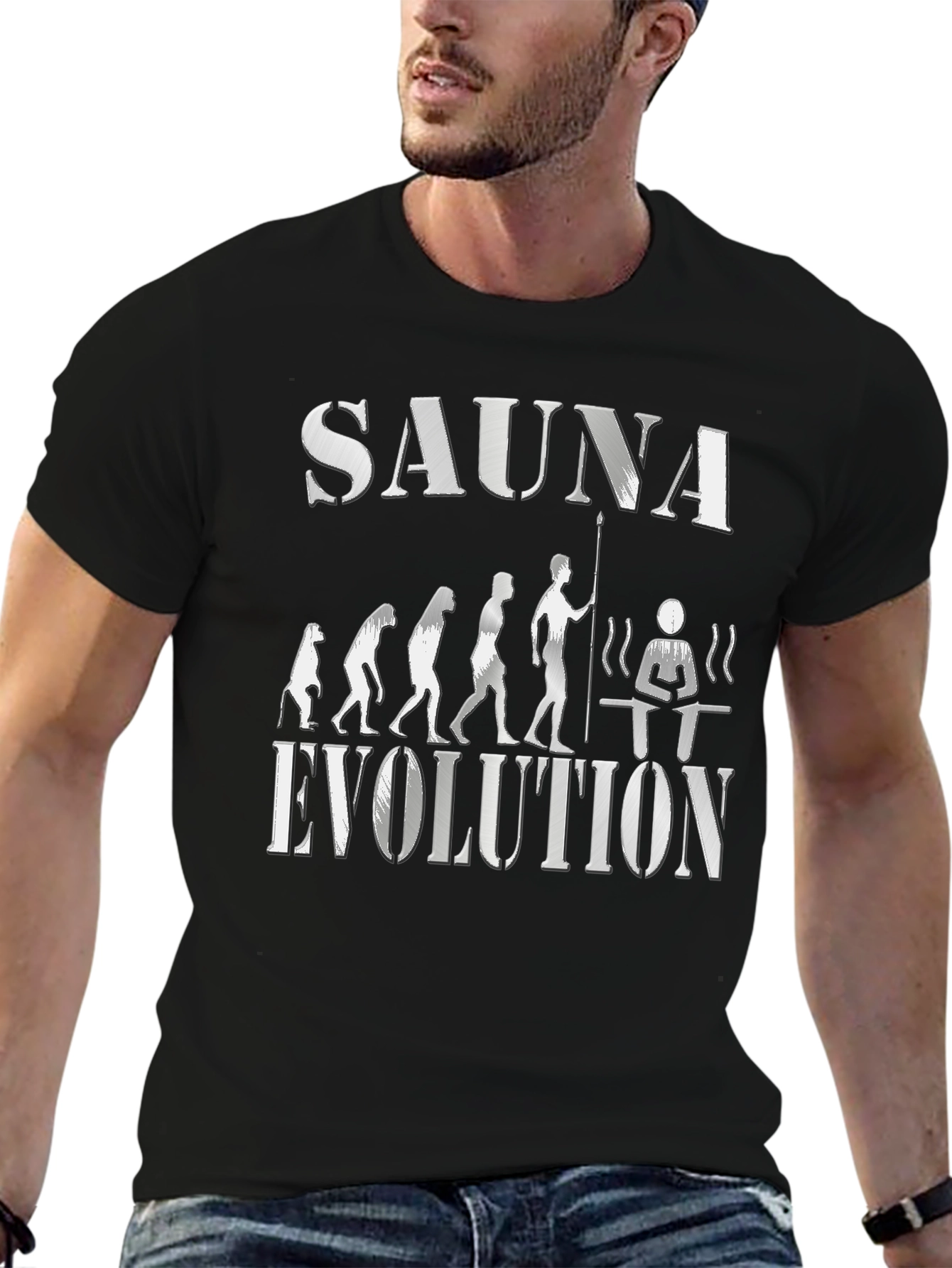 Sauna Evolution T-Shirt - Black