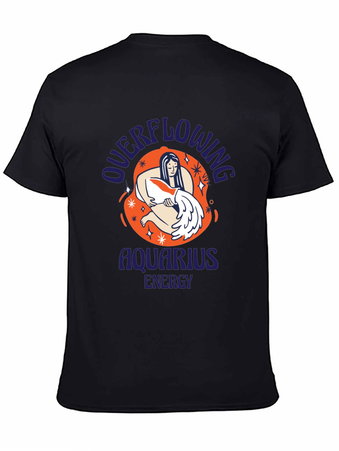 Aquarius Energy Graphic Tee - Zodiac T-Shirt