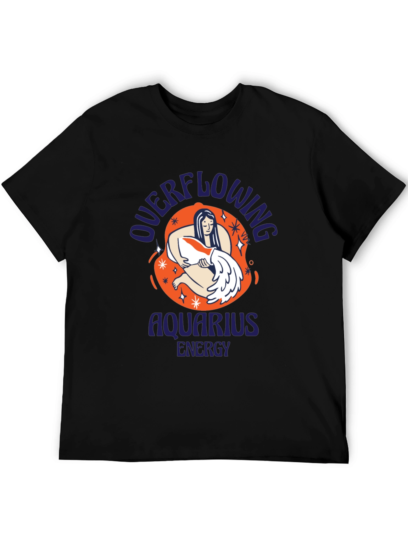 Aquarius Energy Graphic Tee - Zodiac T-Shirt