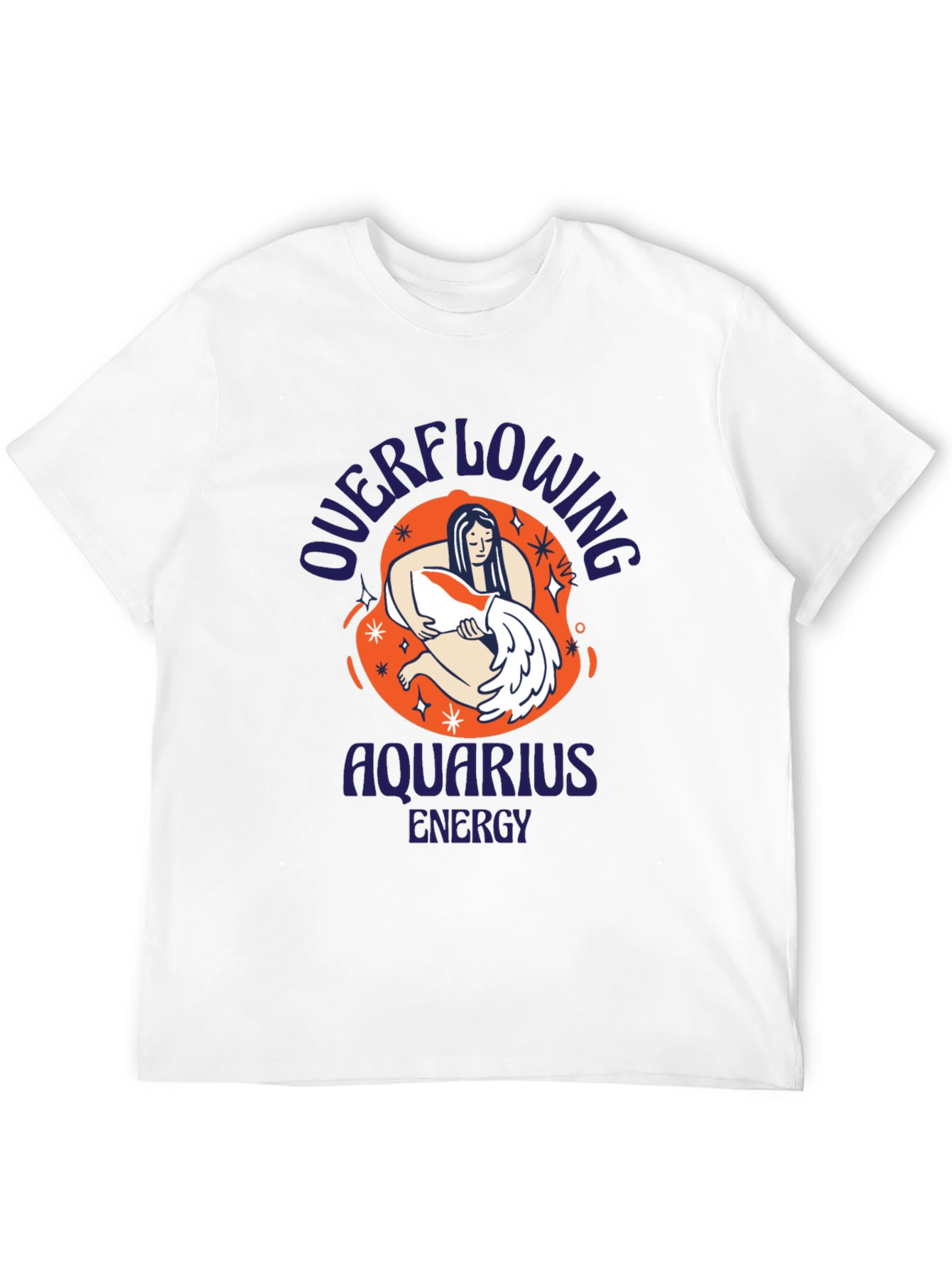 Aquarius Energy Graphic Tee - Zodiac T-Shirt