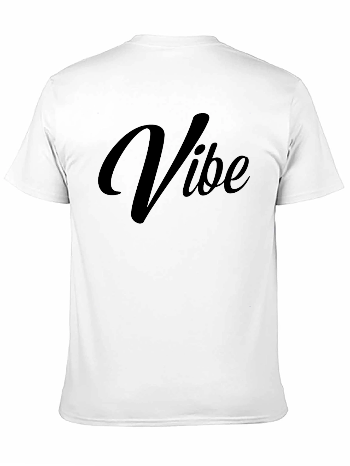 Vibe Black Graphic Tee - Casual Comfort