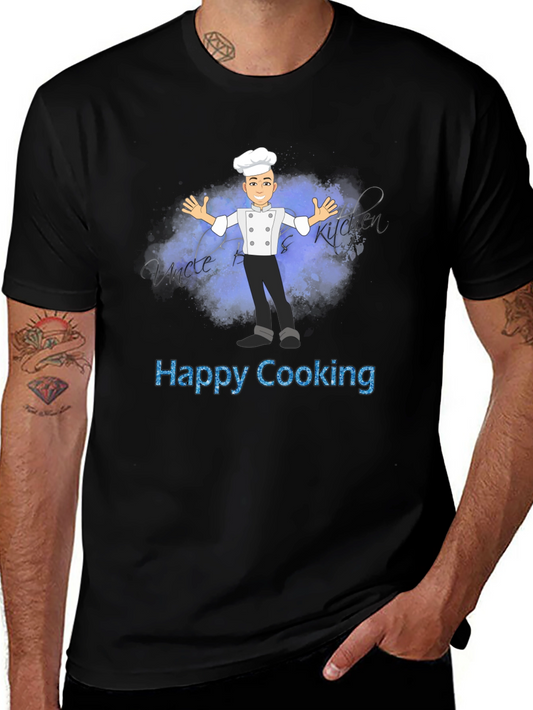 Happy Cooking Chef Graphic T-Shirt