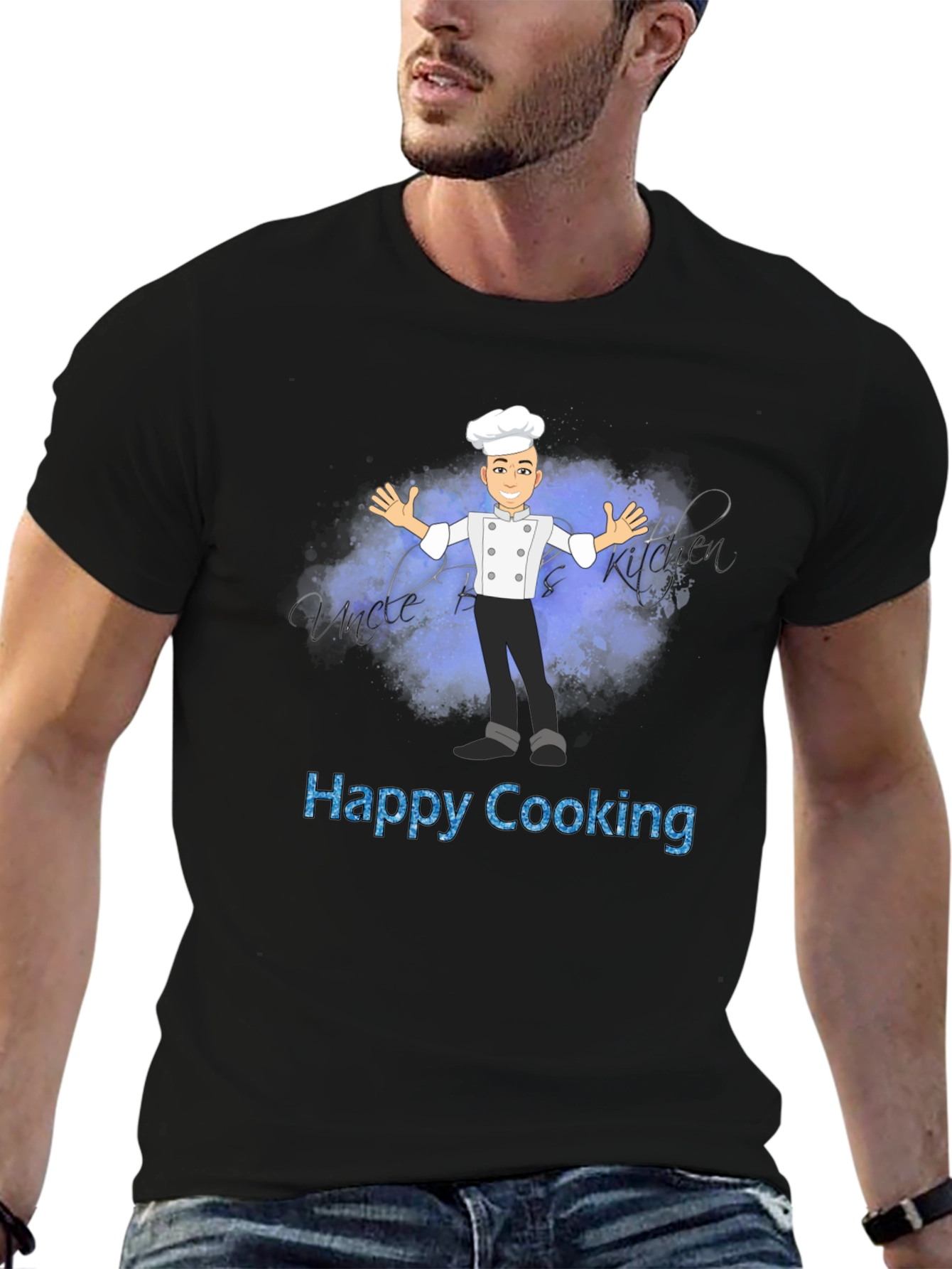 Happy Cooking Chef Graphic T-Shirt