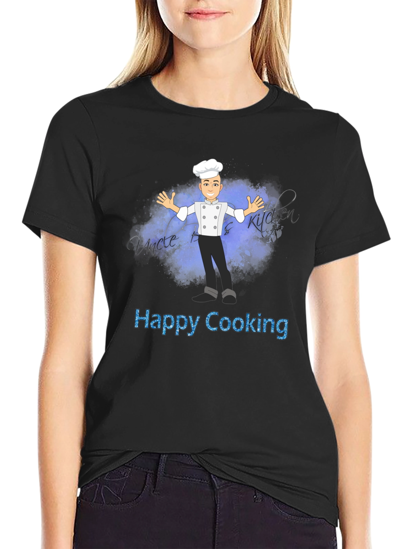 Happy Cooking Chef Graphic T-Shirt