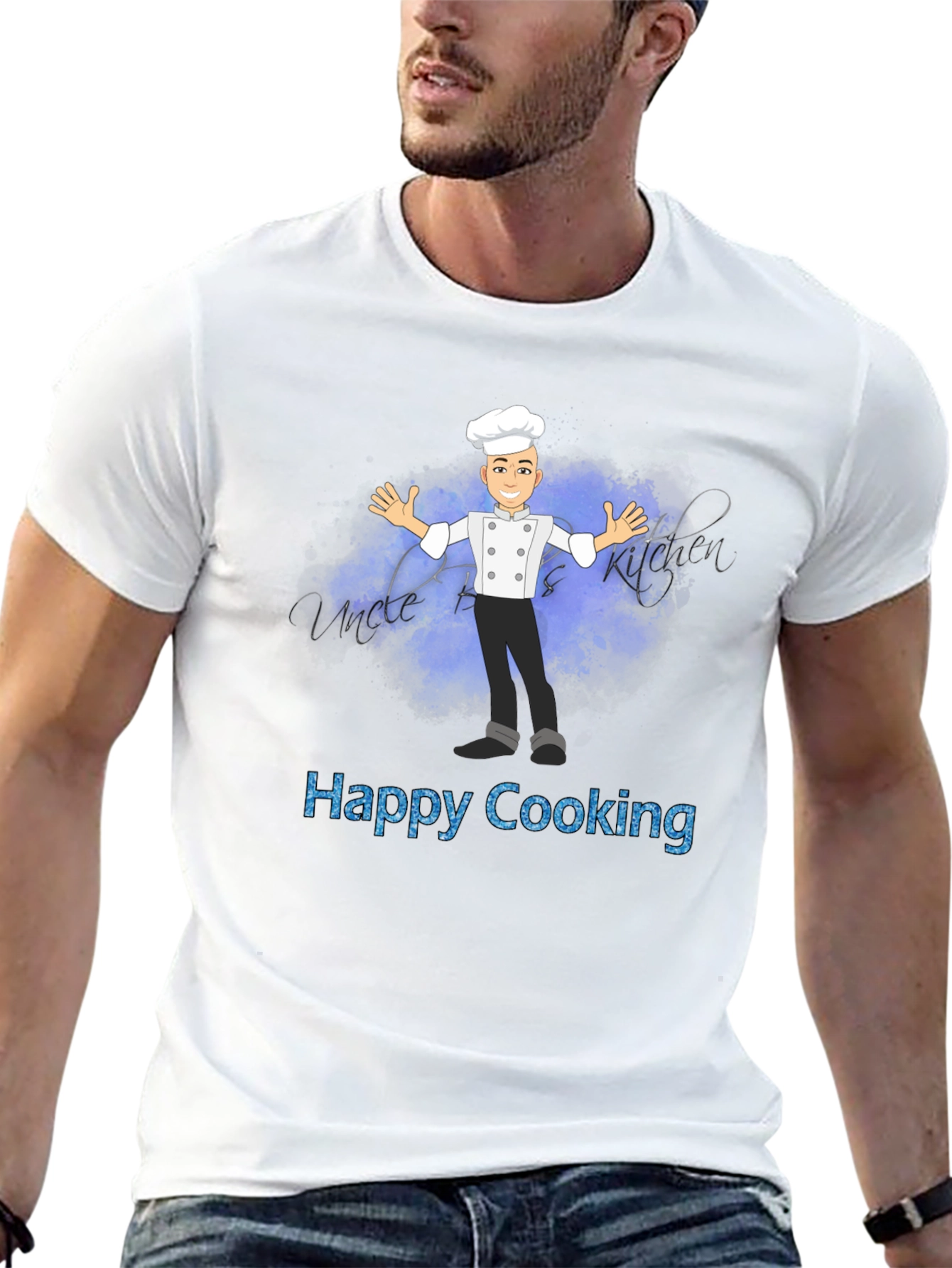 Happy Cooking Chef Graphic T-Shirt