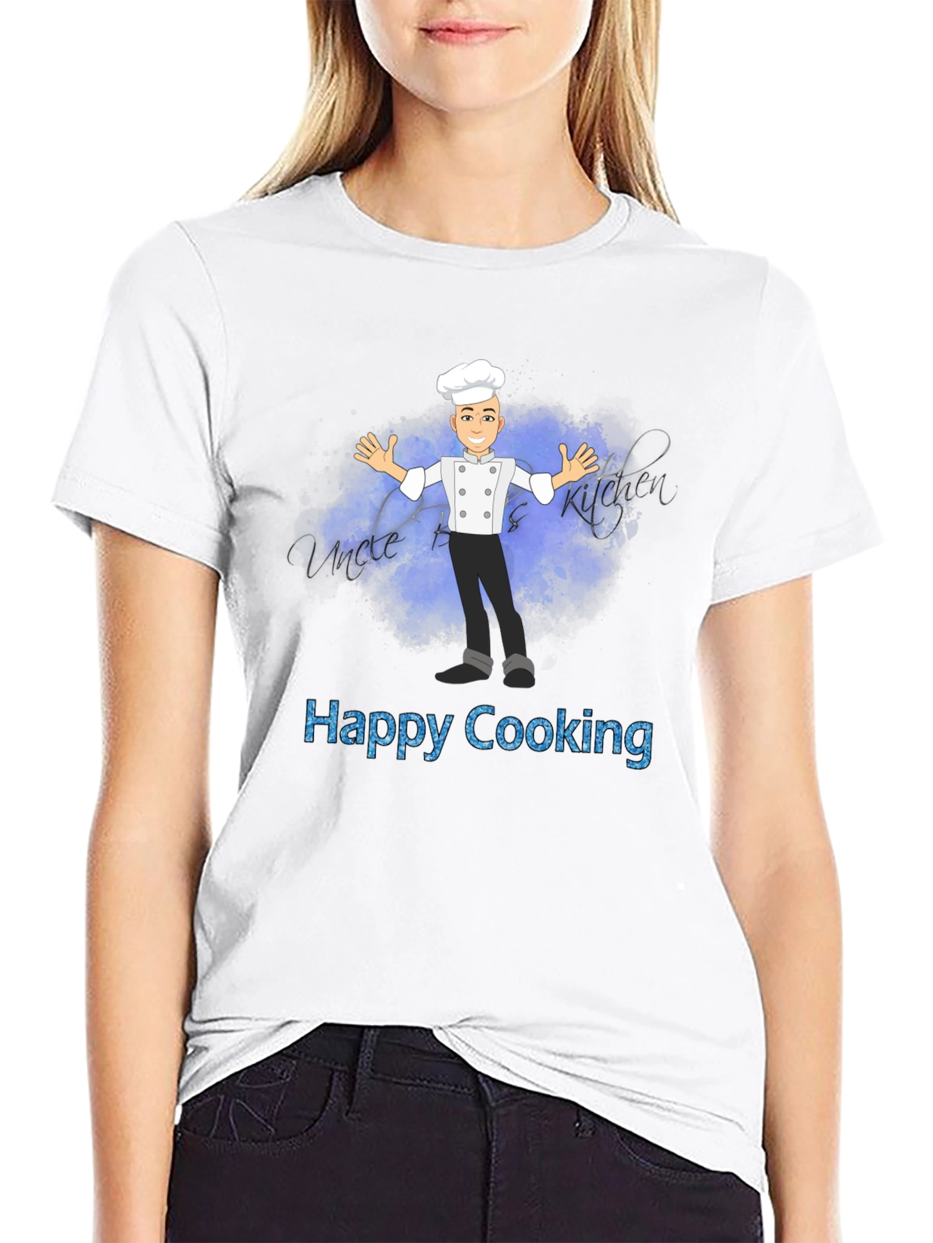 Happy Cooking Chef Graphic T-Shirt