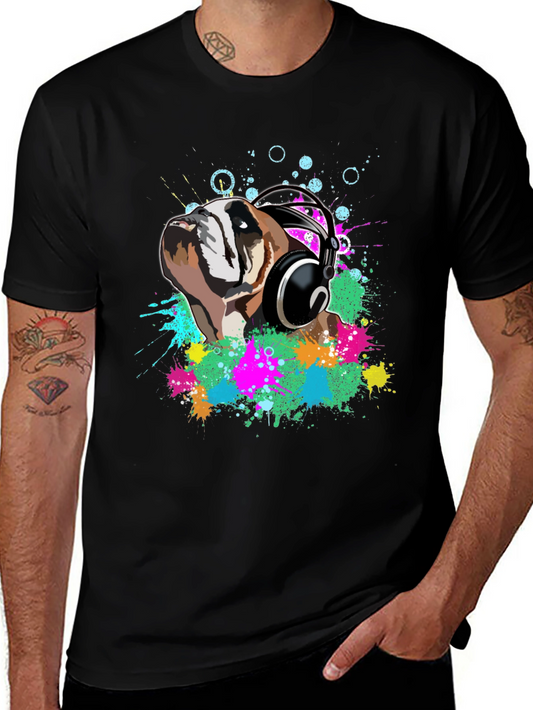 Bulldog DJ Black T-Shirt