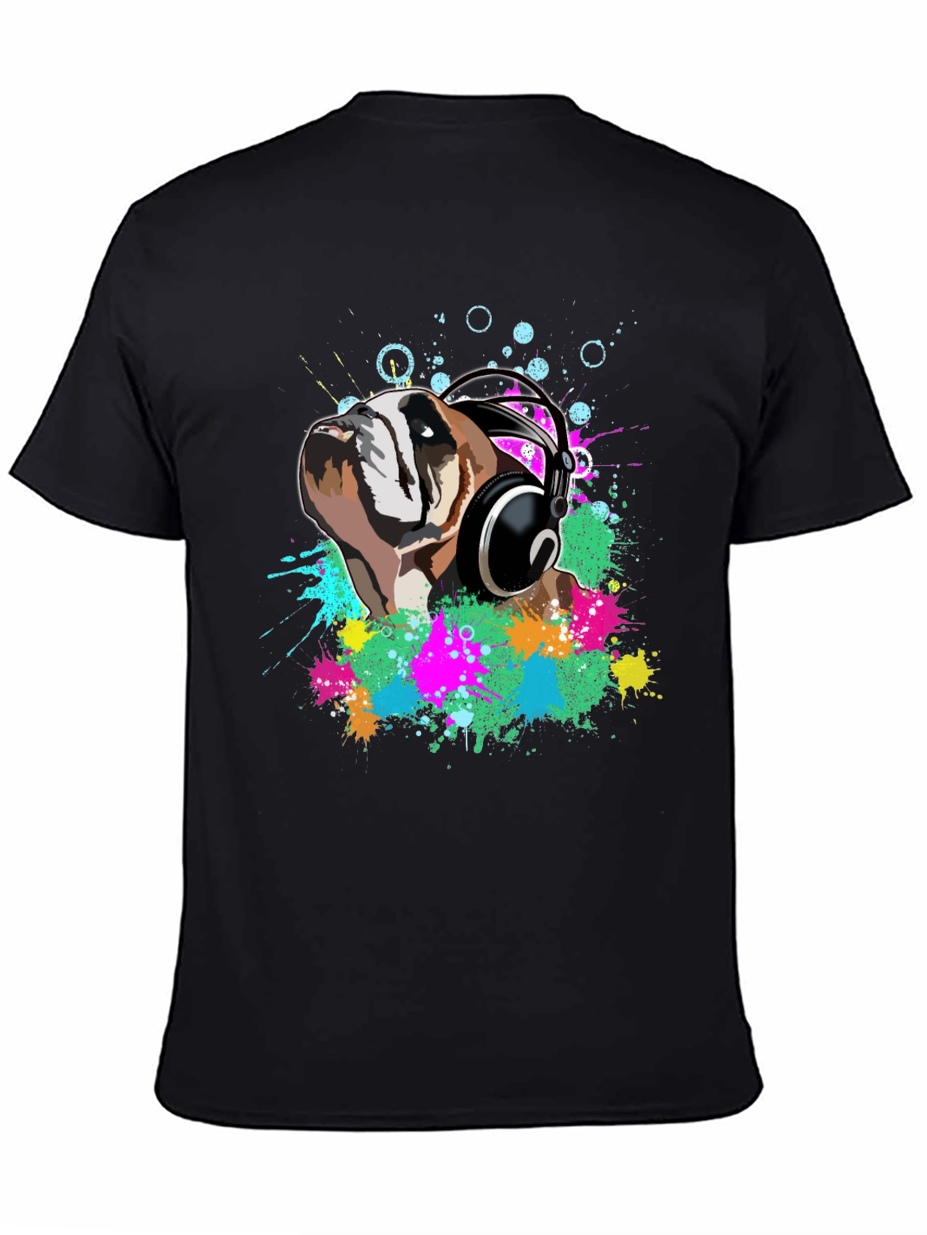 Bulldog DJ Black T-Shirt