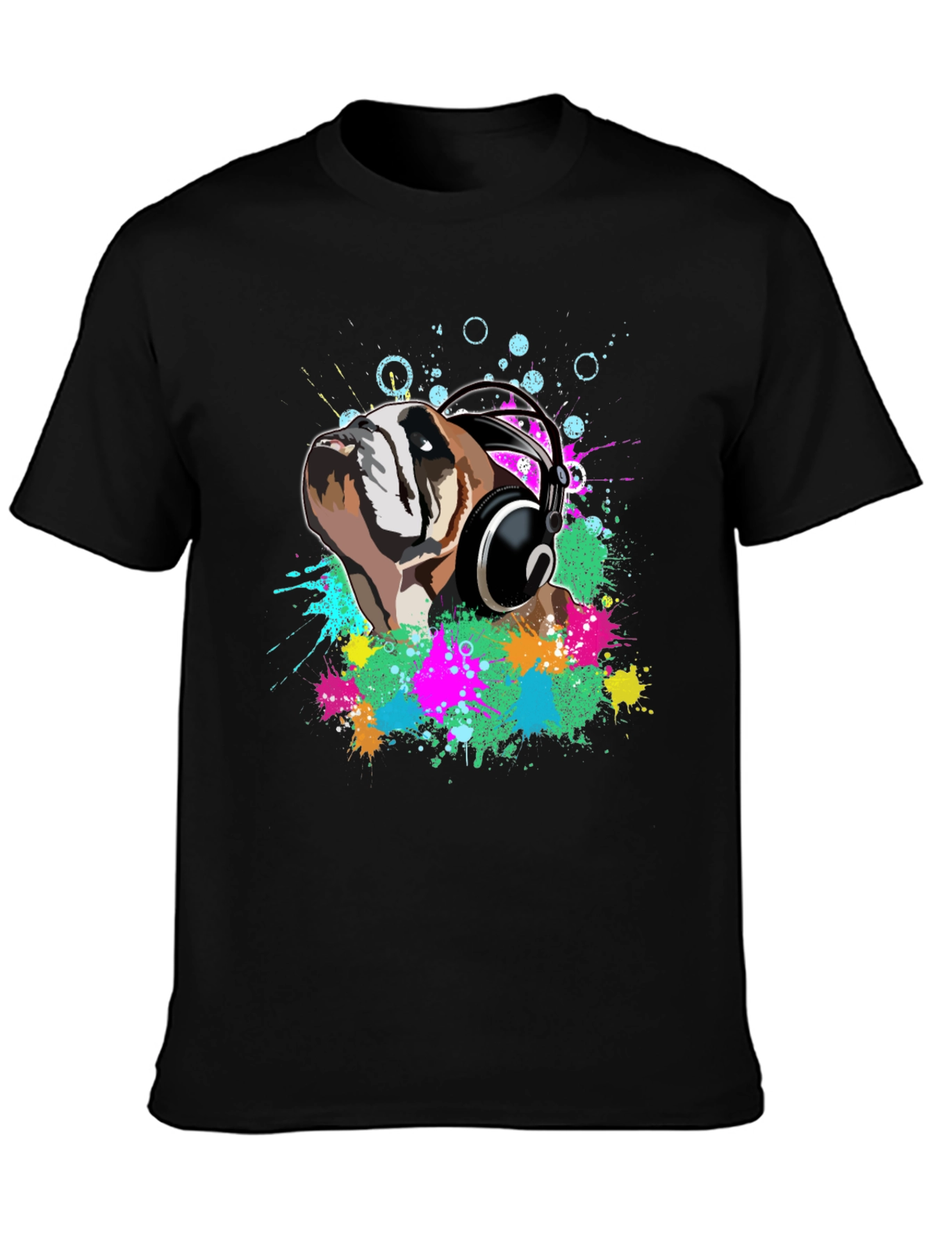 Bulldog DJ Black T-Shirt