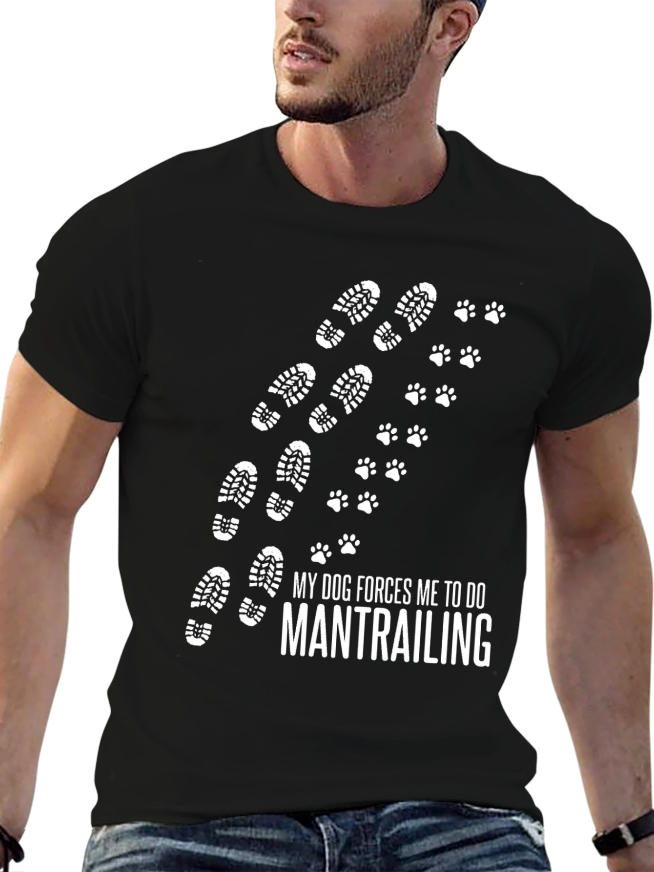 My Dog Forces Me to Do Mantrailing T-Shirt