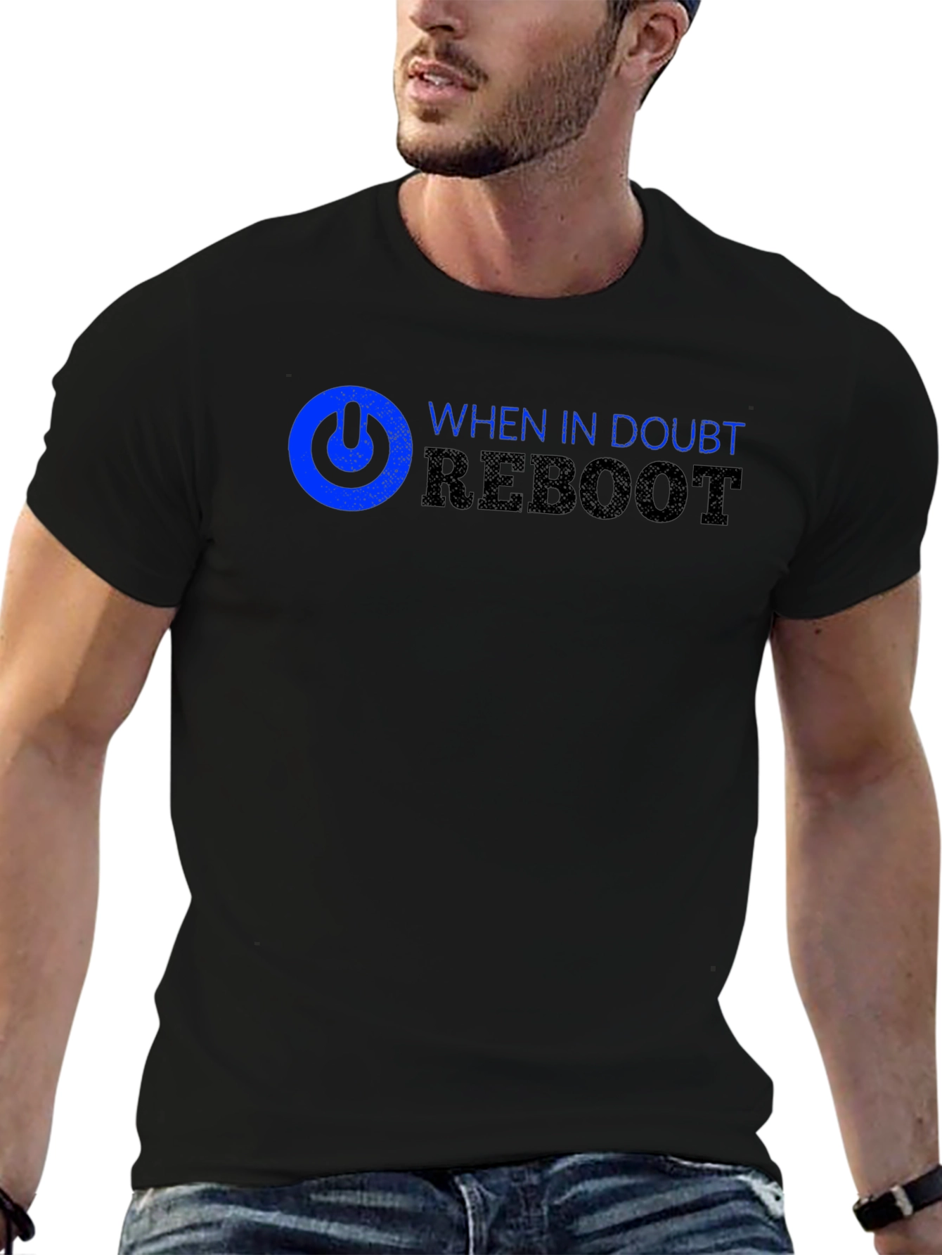 When in Doubt Reboot T-Shirt - Black