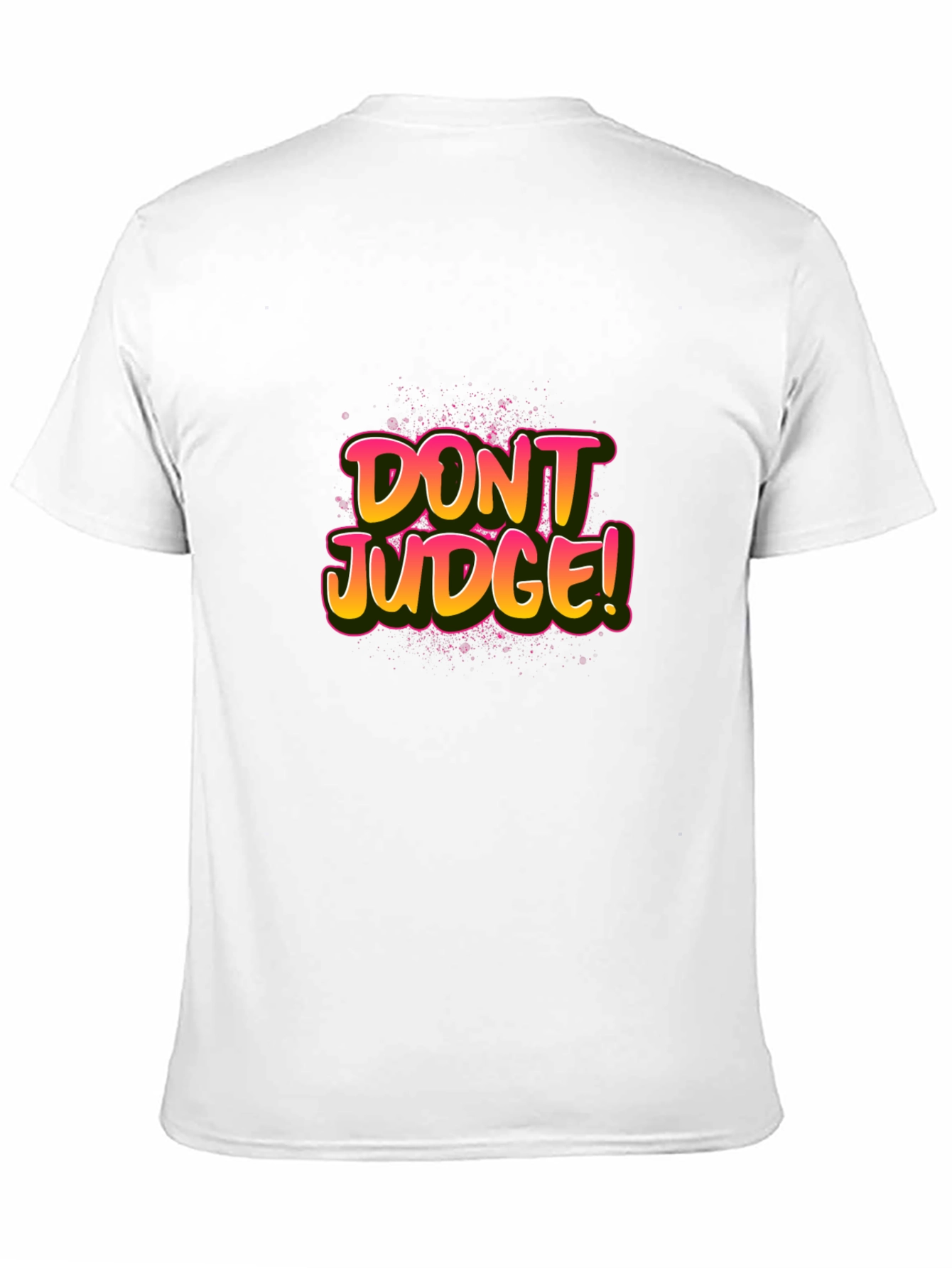 Dont Judge Graphic Tee - Black Unisex T-Shirt