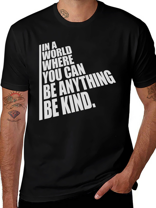 Be Kind Graphic Tee - Inspirational Black T-Shirt