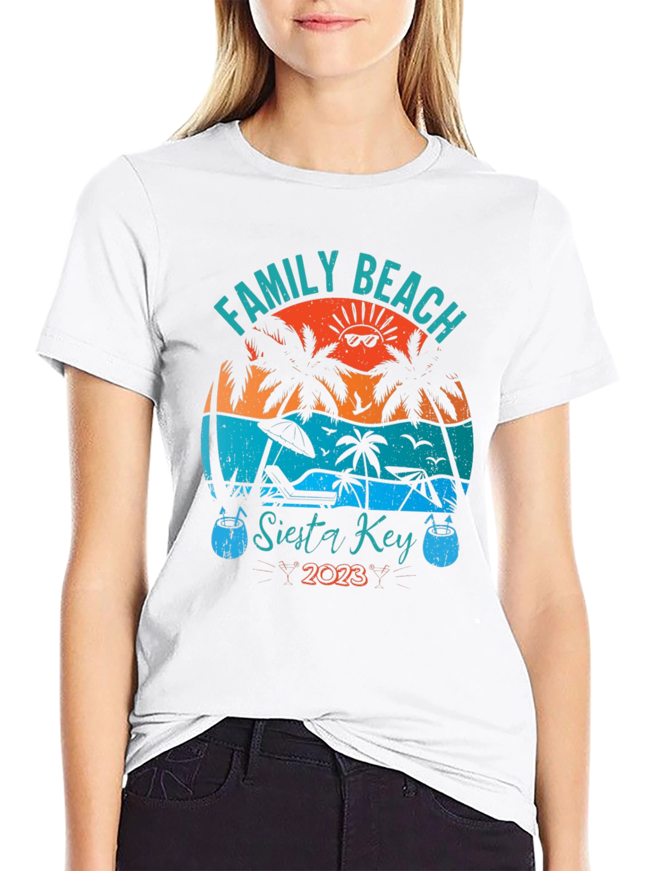Family Beach Siesta Key 2023 Graphic Tee