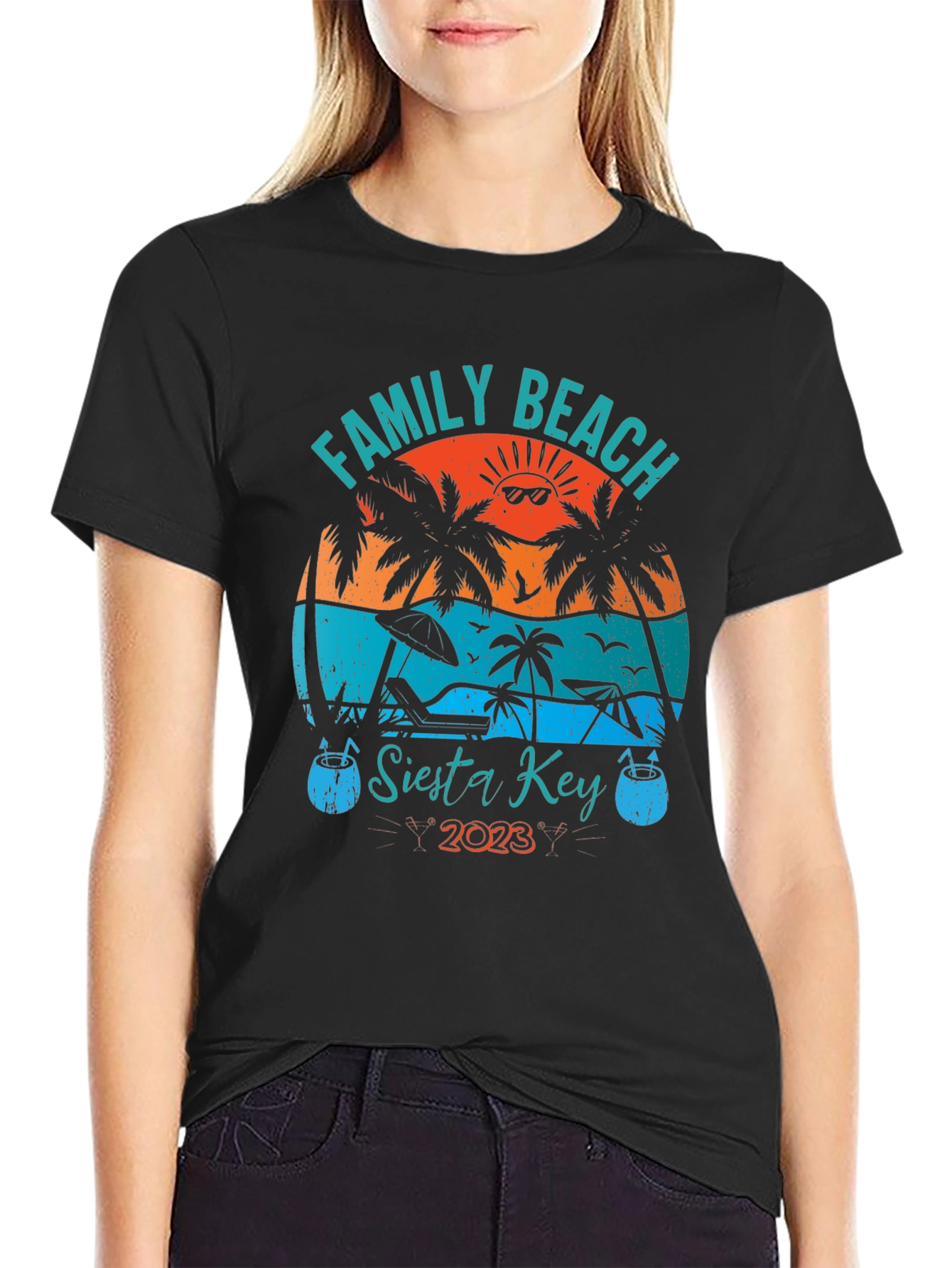 Family Beach Siesta Key 2023 Graphic Tee