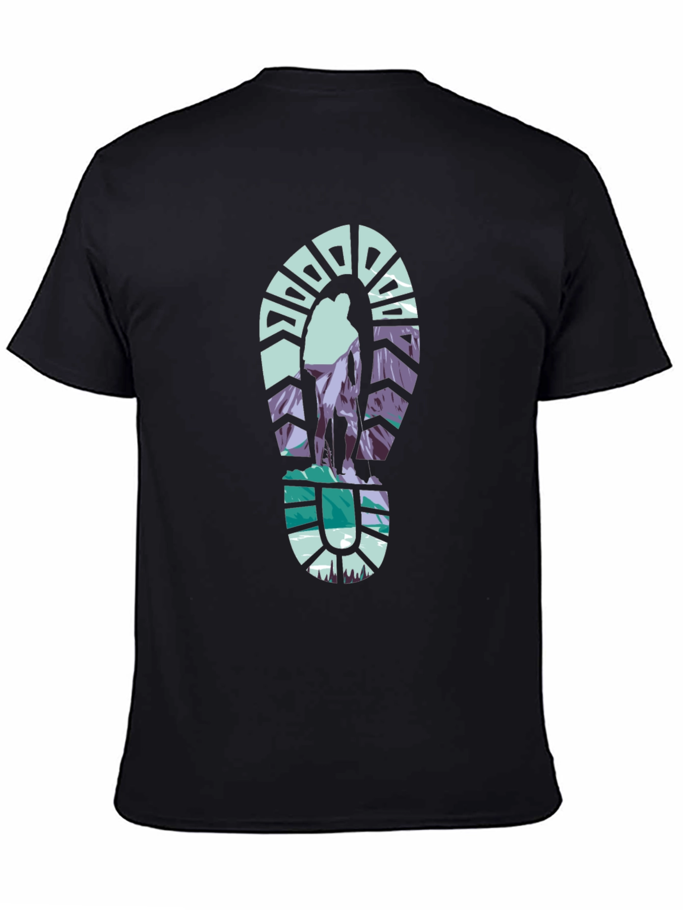 Hiking Adventure Graphic Tee - Black