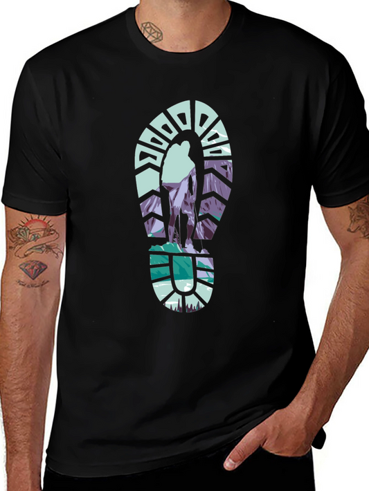 Hiking Adventure Graphic Tee - Black