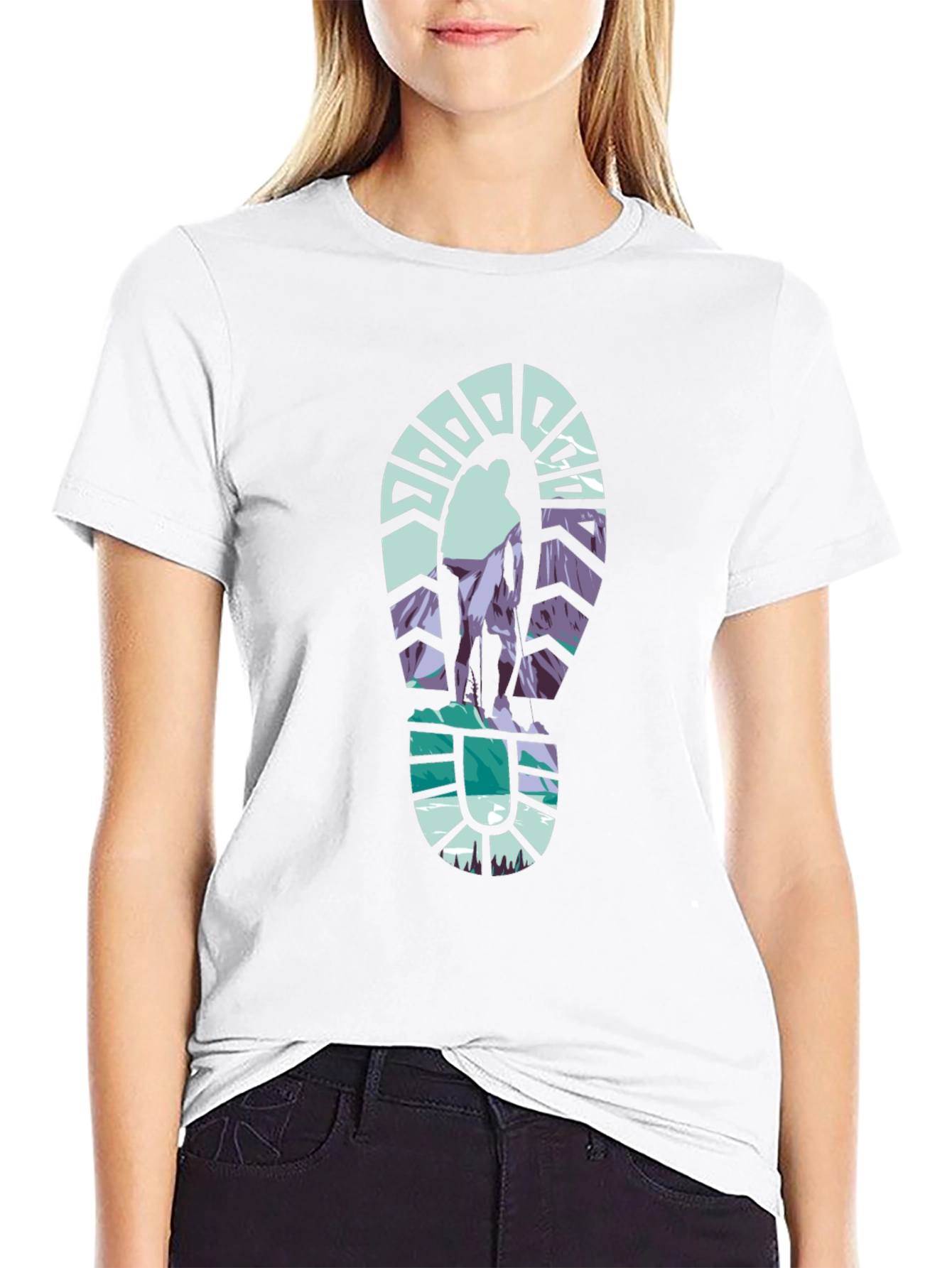 Hiking Adventure Graphic Tee - Black