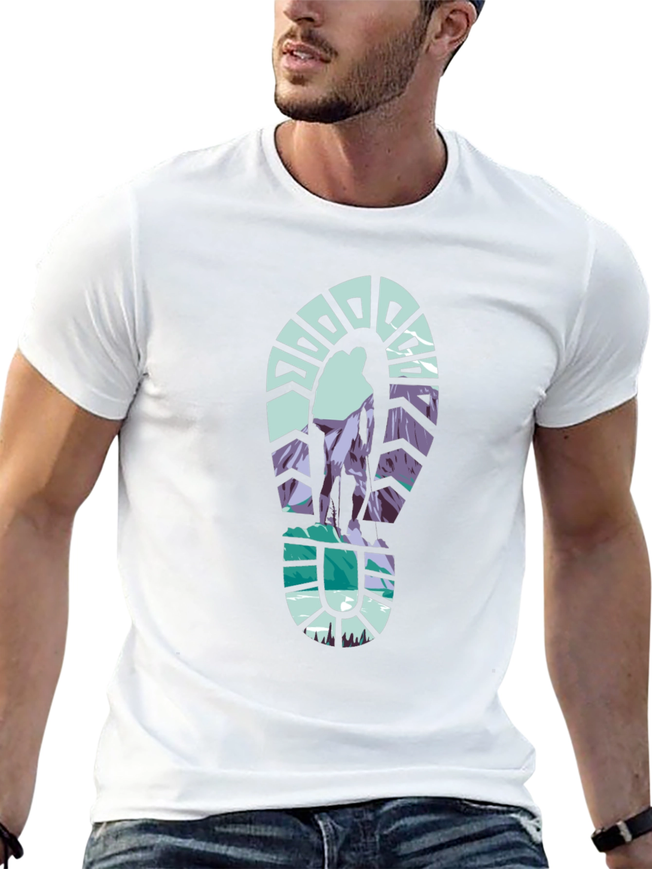 Hiking Adventure Graphic Tee - Black