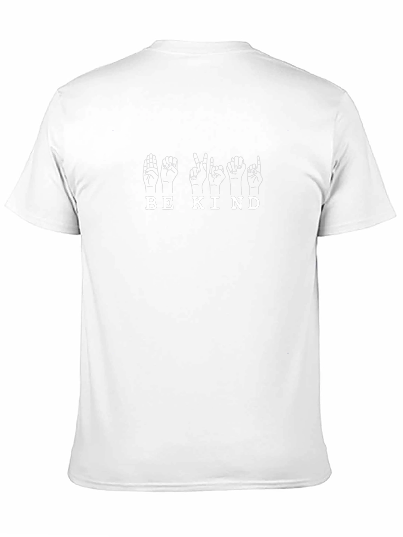 Be Kind Sign Language Black T-Shirt
