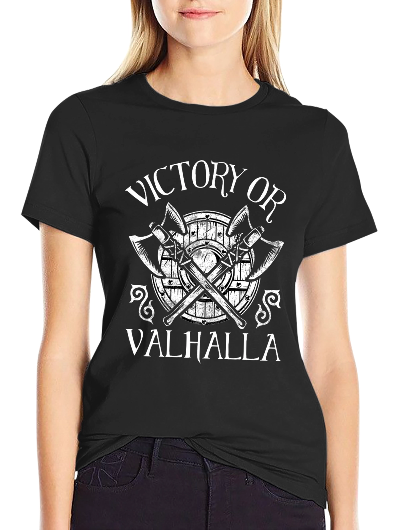 Victory or Valhalla Viking T-Shirt