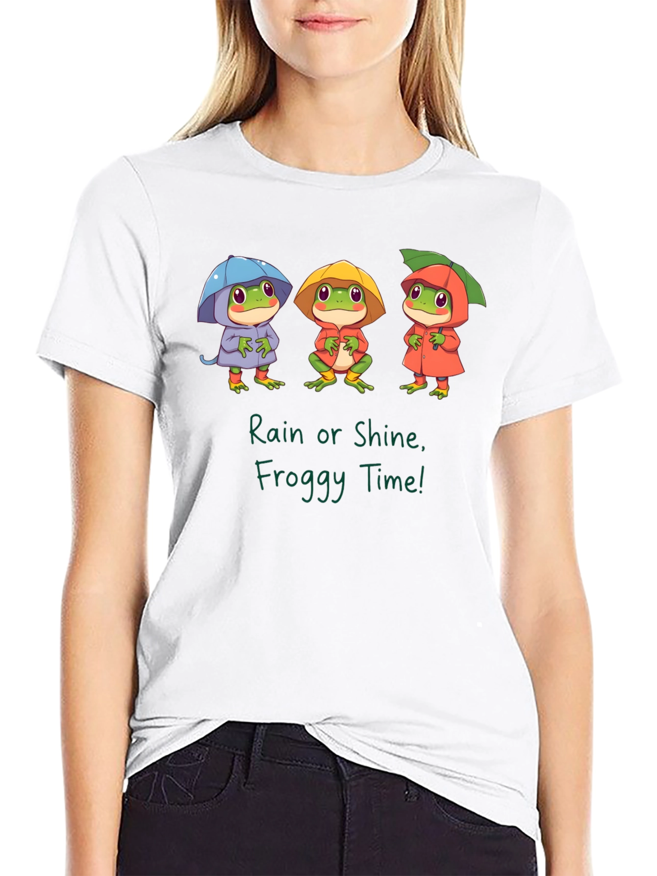 Rain or Shine Froggy Time Graphic T-Shirt