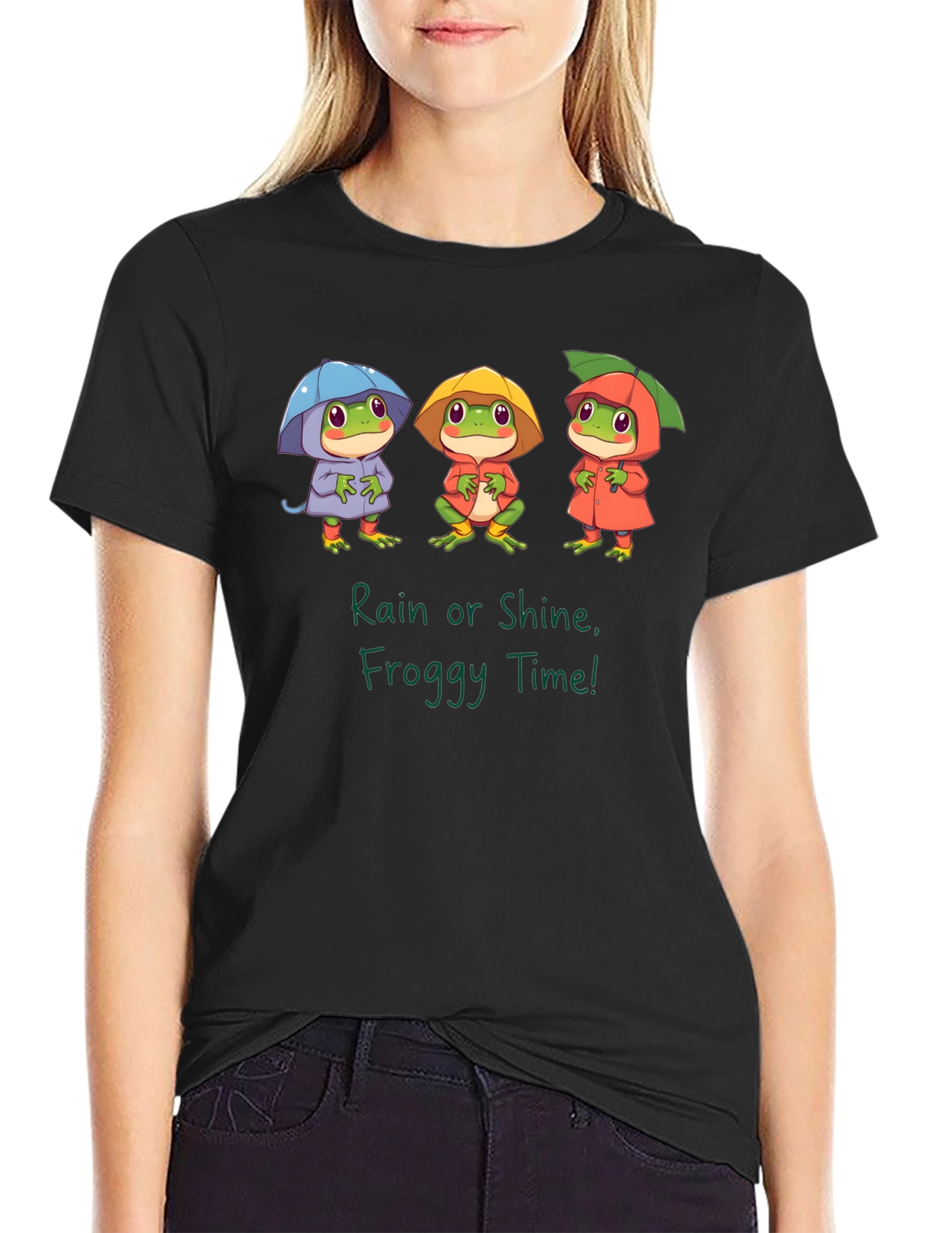 Rain or Shine Froggy Time Graphic T-Shirt