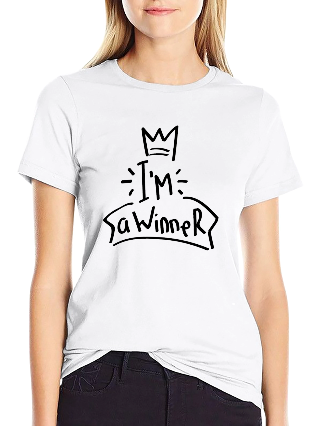 Im A Winner Black Graphic Tee