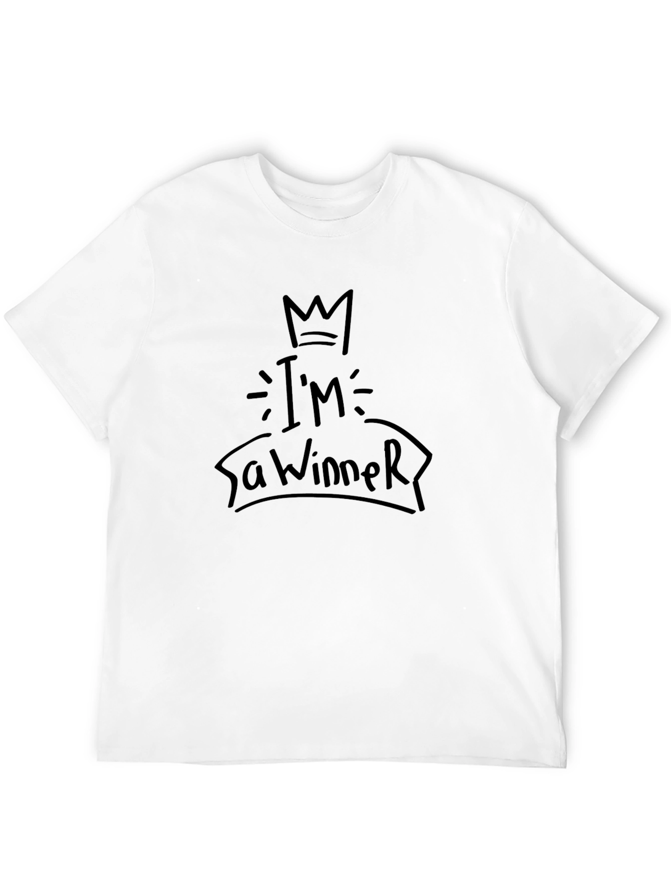 Im A Winner Black Graphic Tee