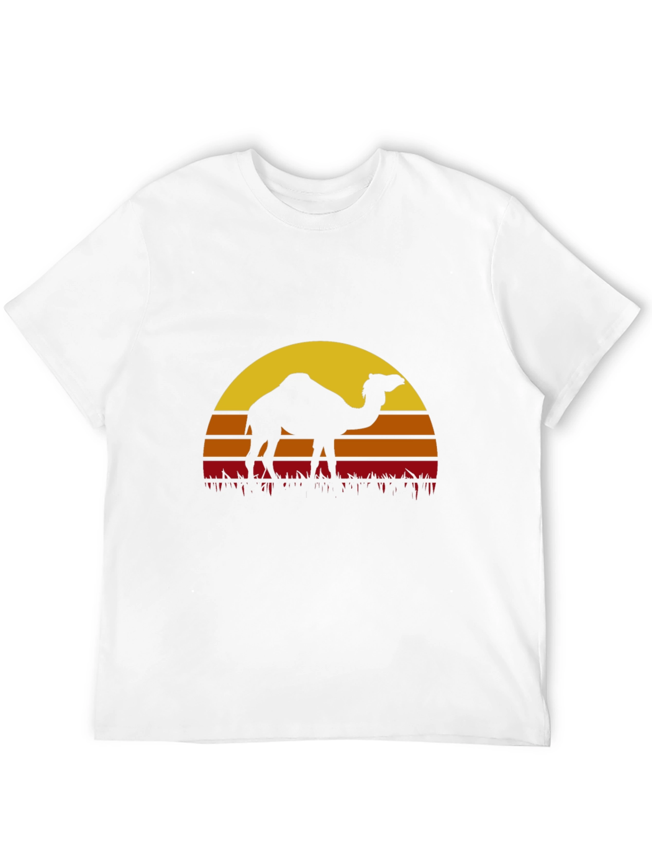 Camel Sunset Graphic Tee - Desert Vibes
