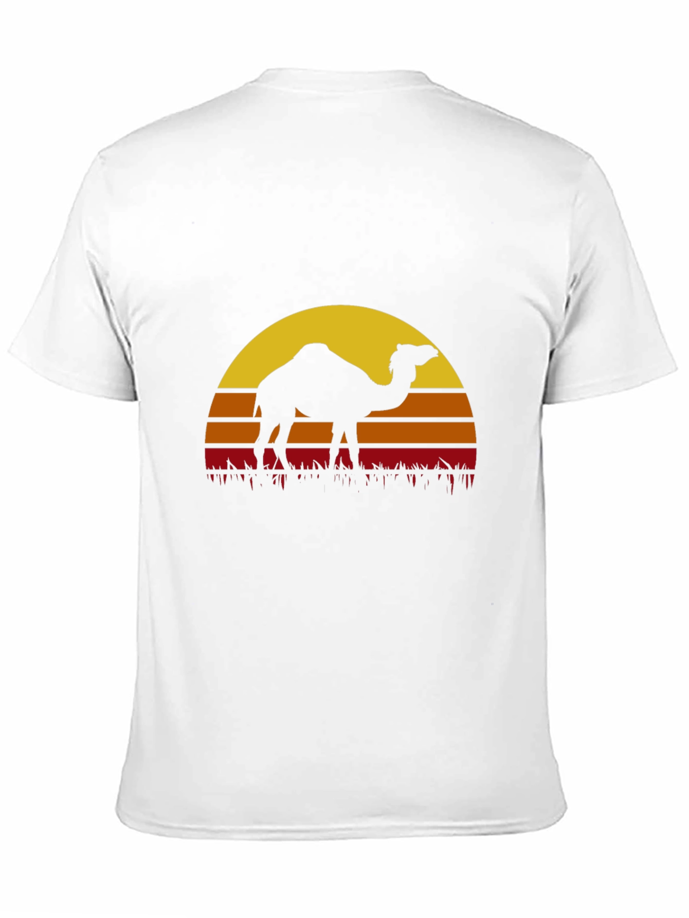 Camel Sunset Graphic Tee - Desert Vibes