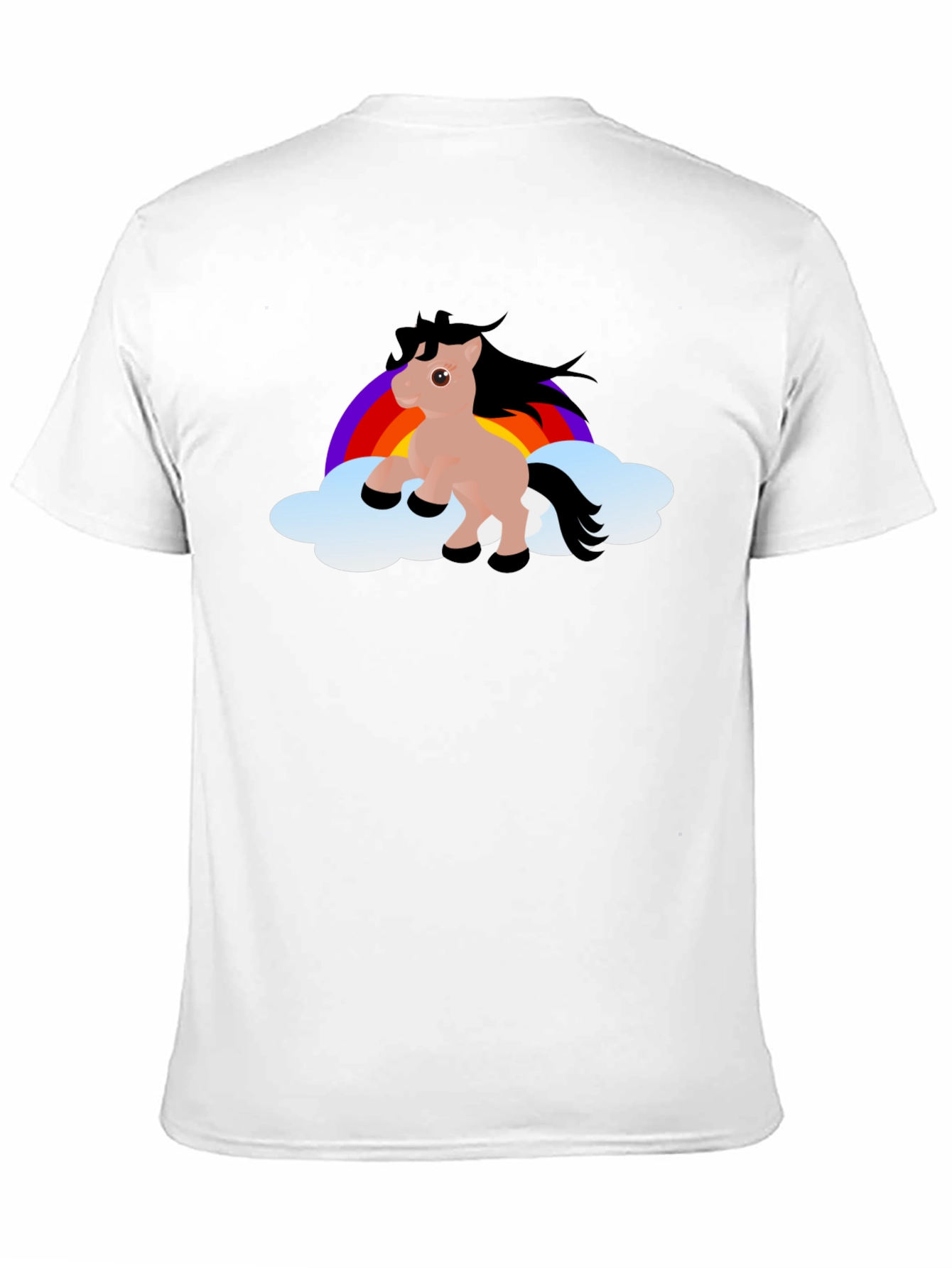 Rainbow Pony T-Shirt - Cute Cartoon Horse Design