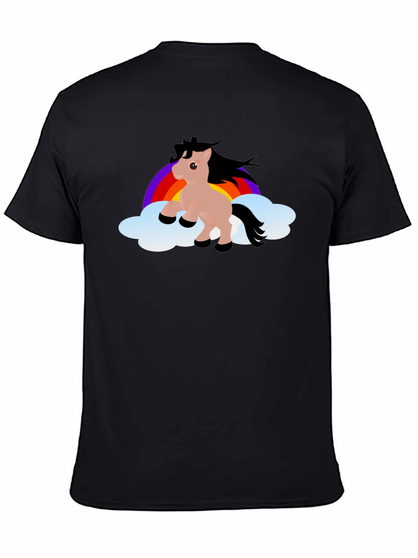 Rainbow Pony T-Shirt - Cute Cartoon Horse Design