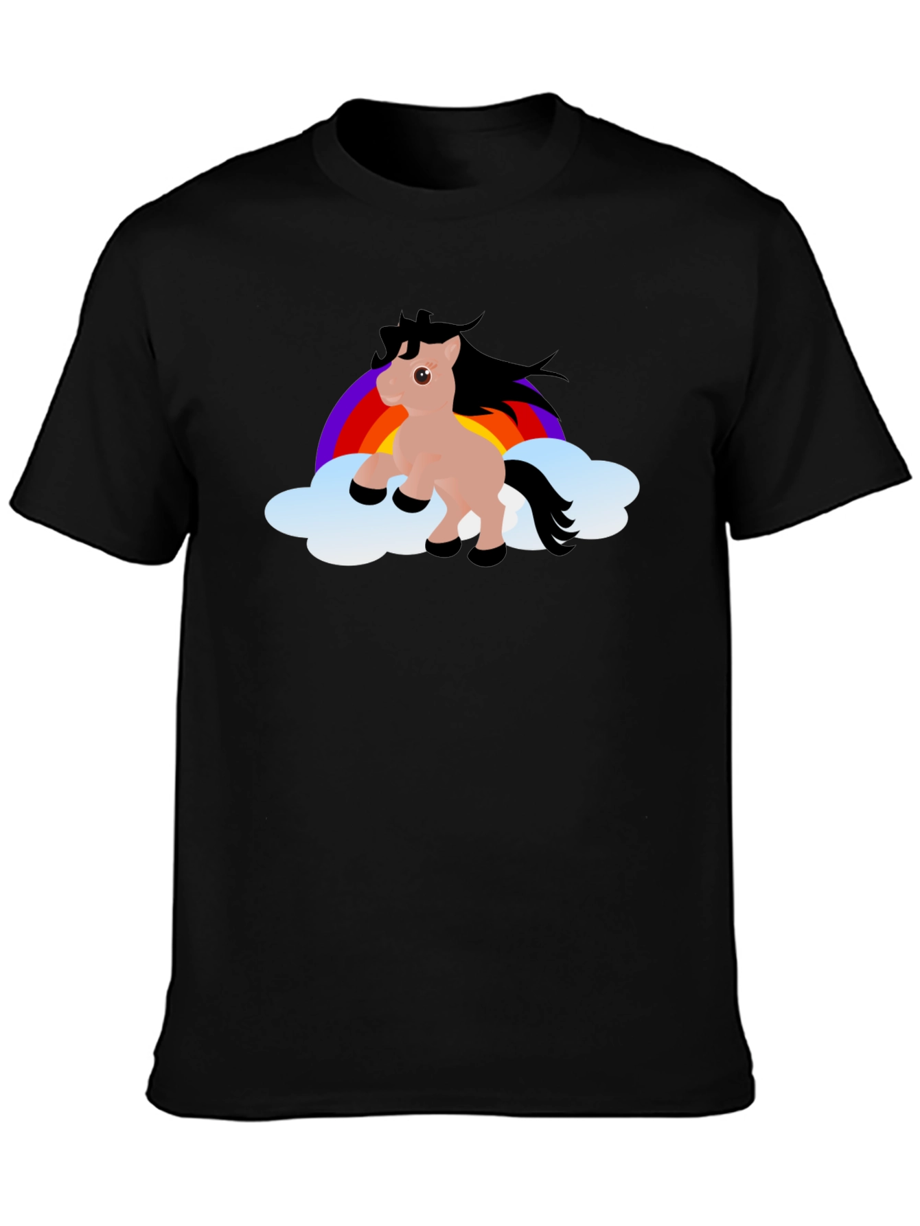 Rainbow Pony T-Shirt - Cute Cartoon Horse Design