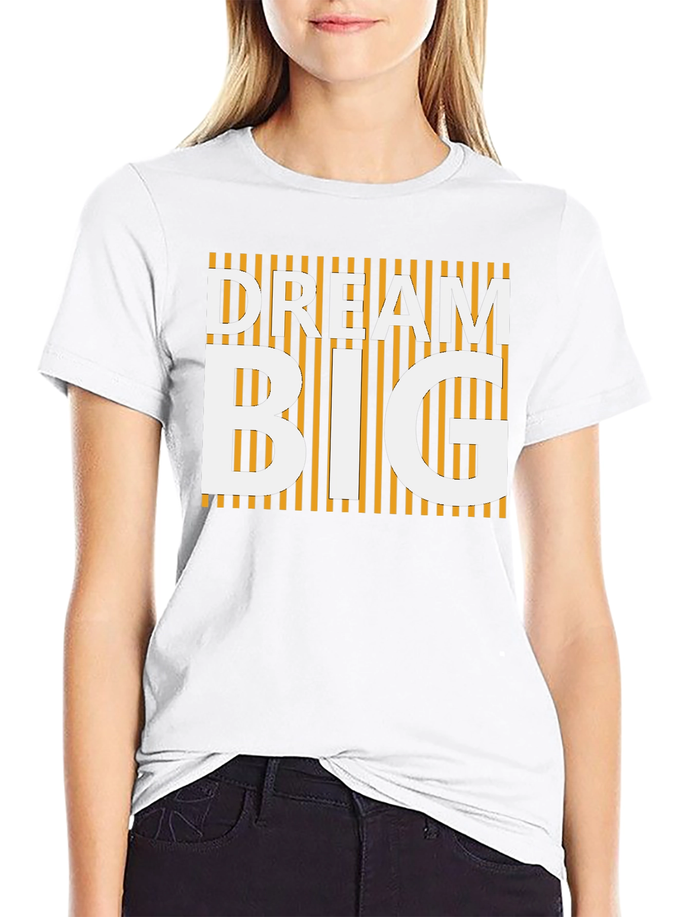 Dream Big Graphic Tee - Stylish Black T-Shirt