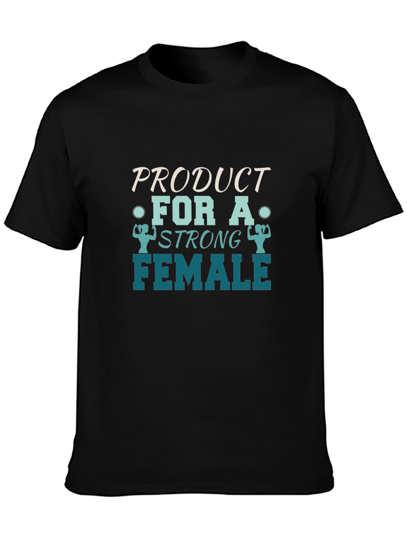 Strong Female Graphic Tee - Black Cotton