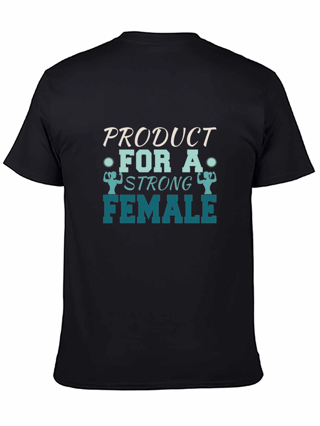 Strong Female Graphic Tee - Black Cotton