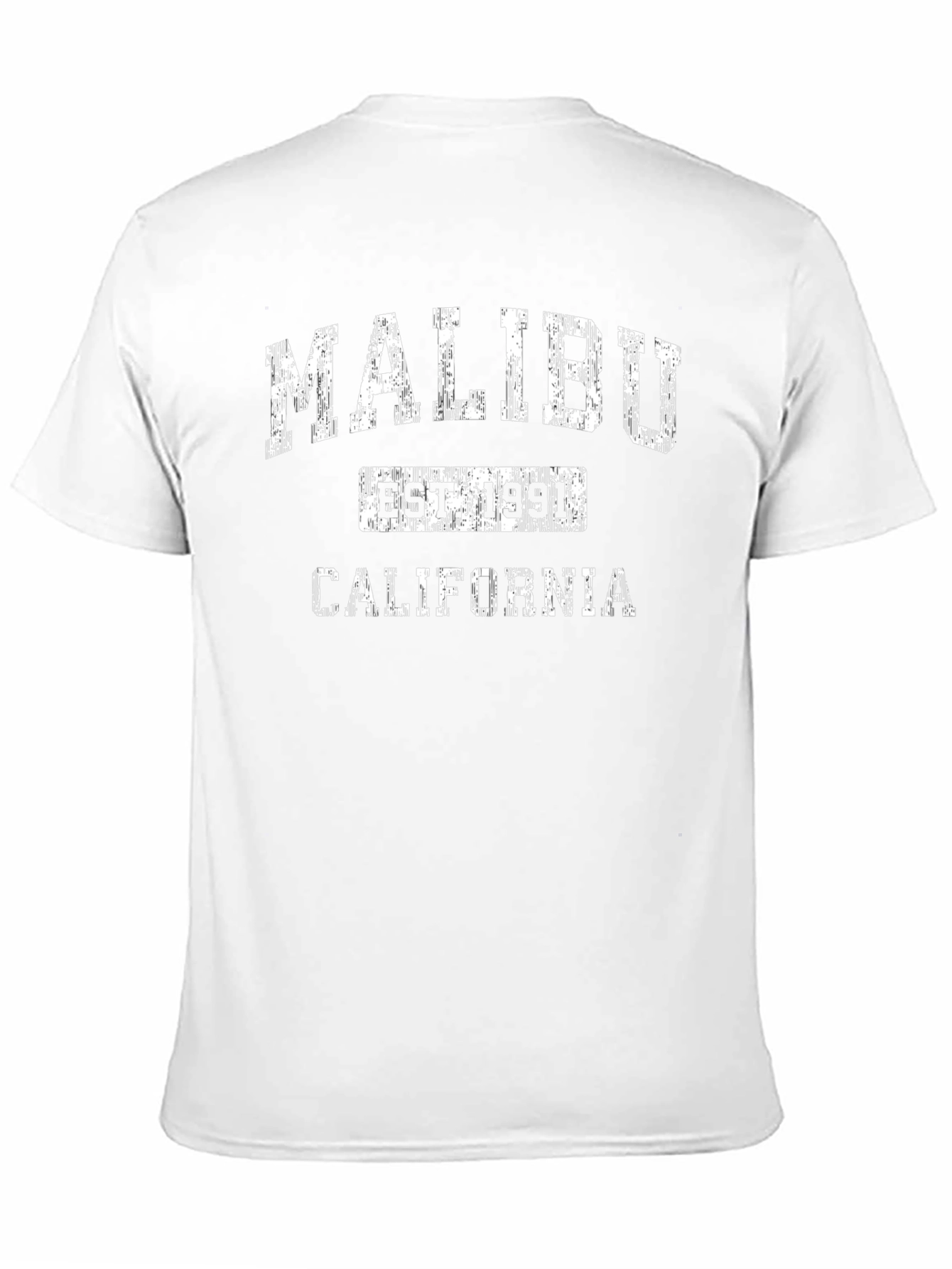 Malibu California EST 1991 Black T-Shirt