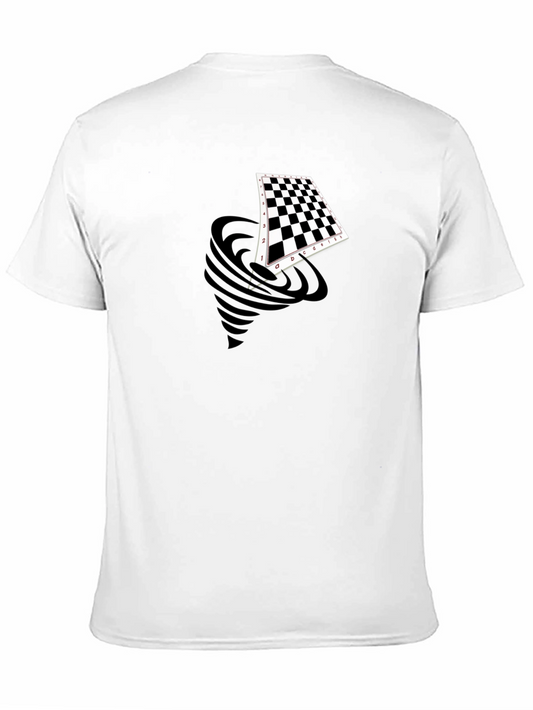 Chess Vortex T-Shirt - Black Graphic Tee