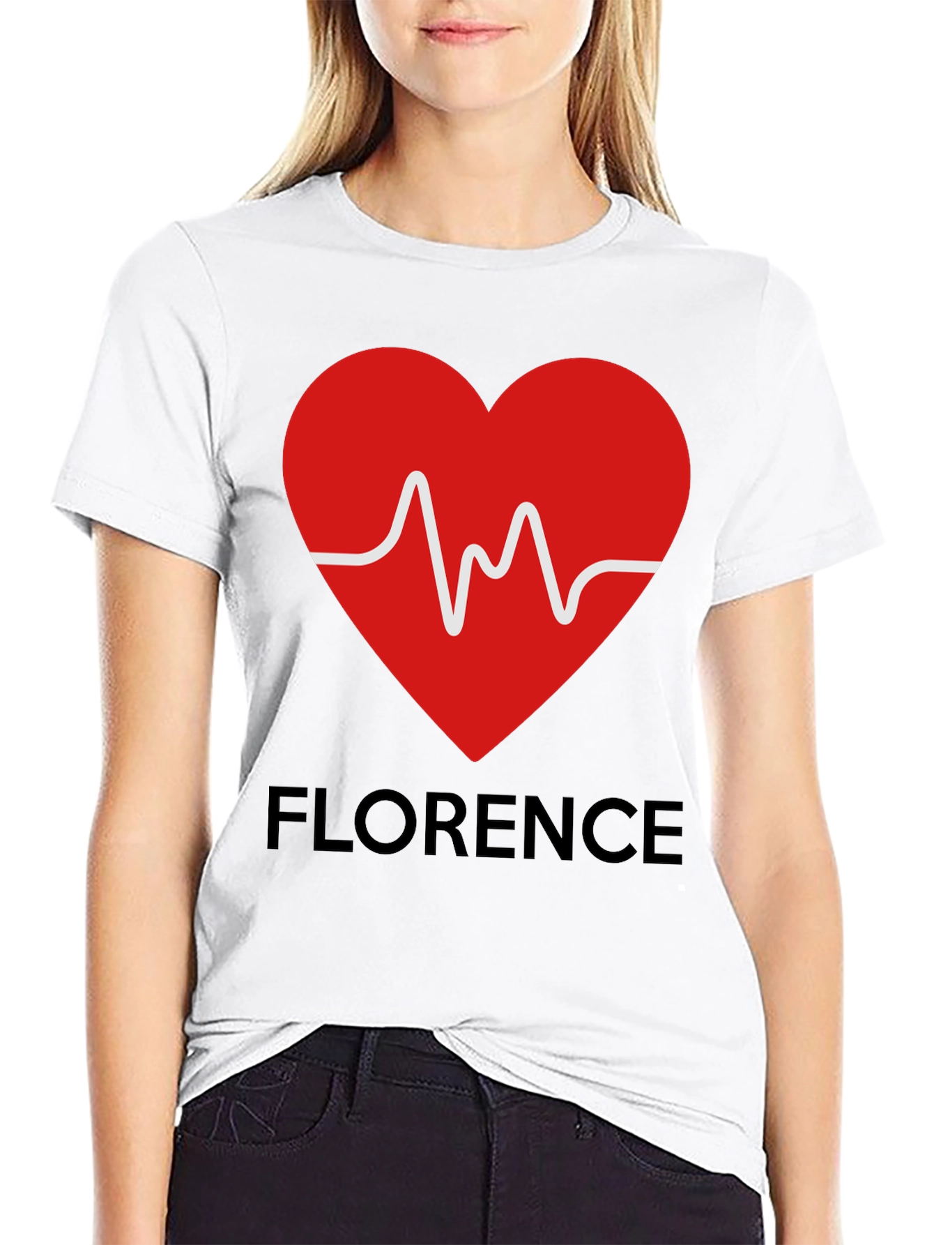 Florence Heartbeat T-Shirt - Stylish Graphic Tee