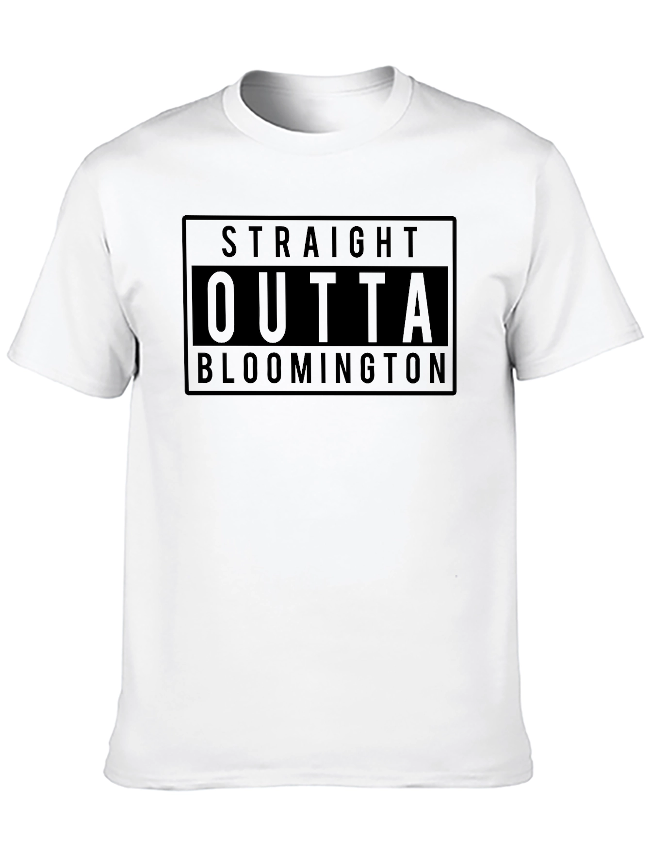 Straight Outta Bloomington Black T-Shirt