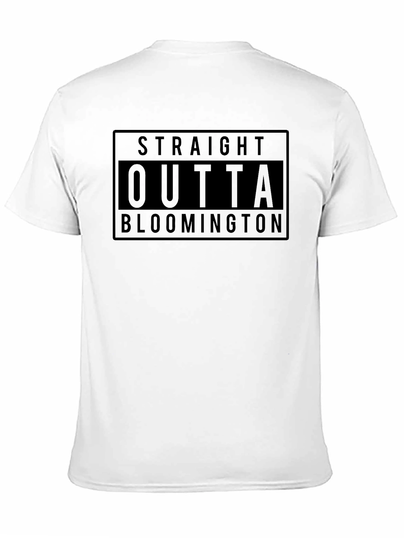 Straight Outta Bloomington Black T-Shirt