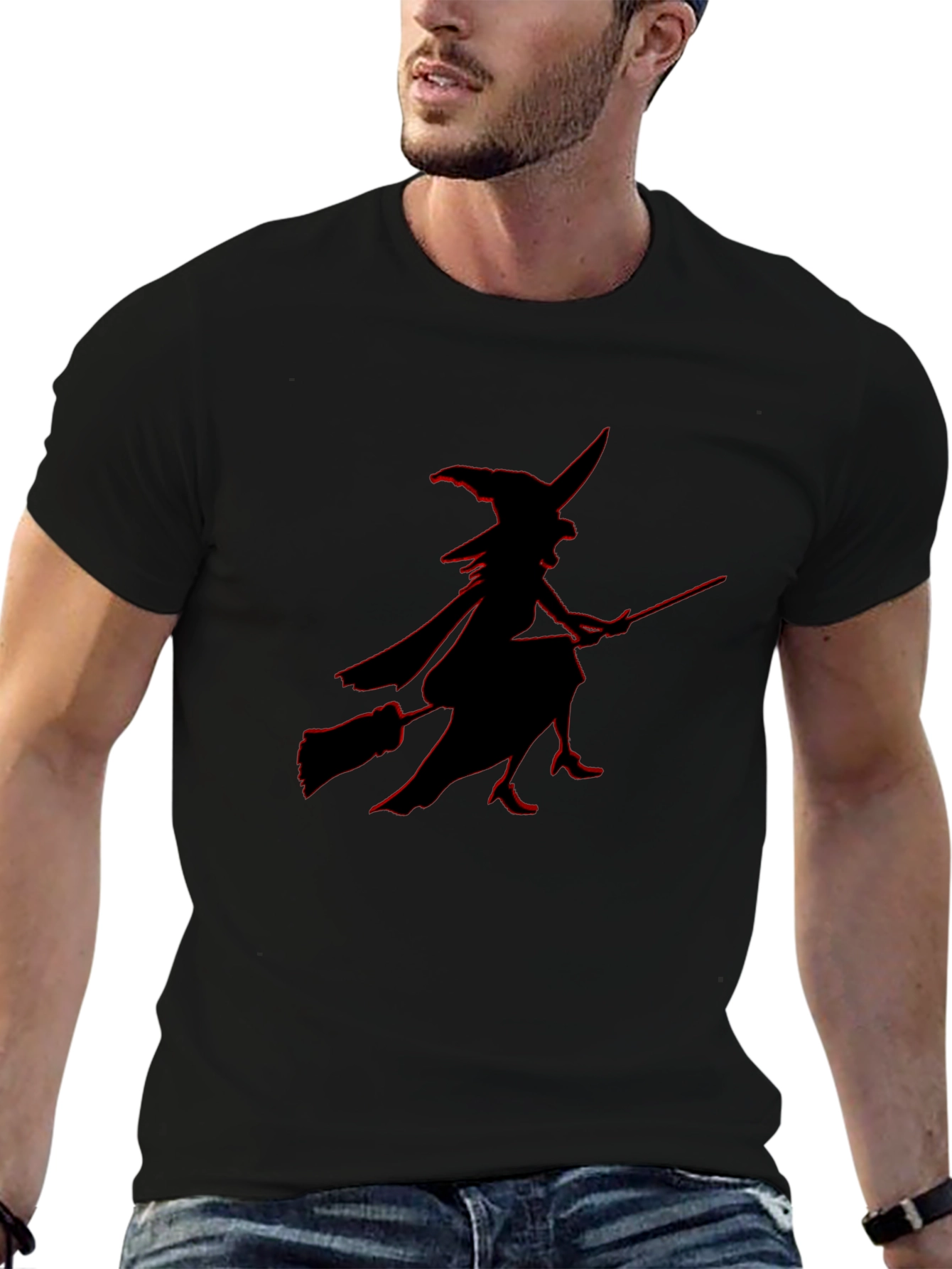 Witch Silhouette T-Shirt - Halloween Style