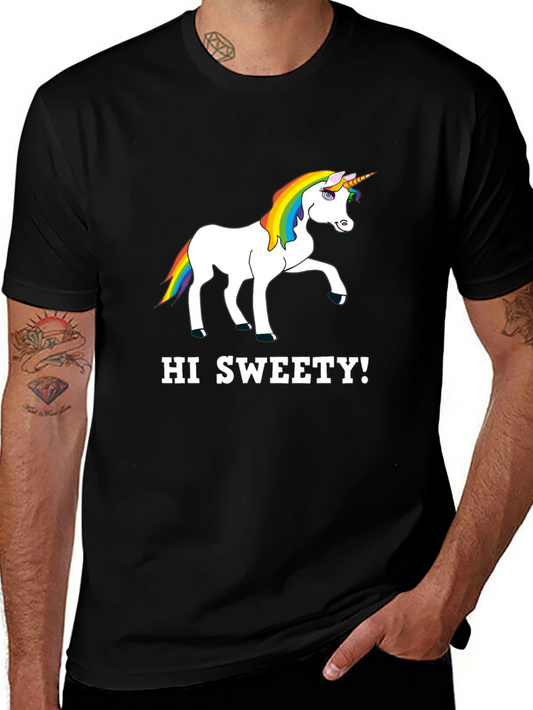 Unicorn Hi Sweety! Graphic T-Shirt