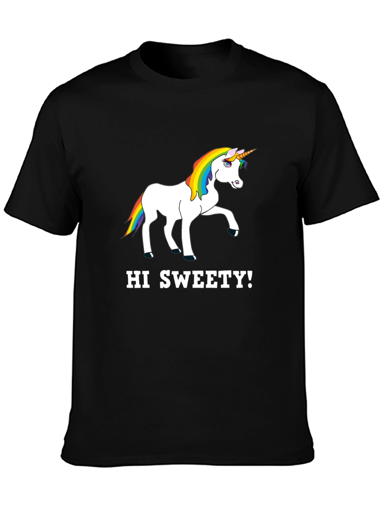 Unicorn Hi Sweety! Graphic T-Shirt